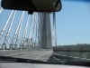 Driving onto the new bridge