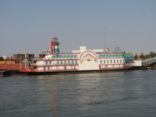 Riverboat casino at Sioux City, Iowa from South Sioux City, Nebraska