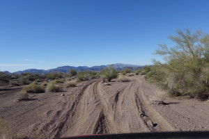 This is the Mojave Wash which leave AZ-95 at about mile marker 173 near Lake Havasu City.
